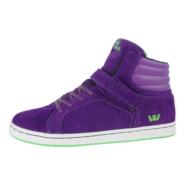 Supra Suprano High High Top Shoes Womens - Purple | UK 25V2J64
